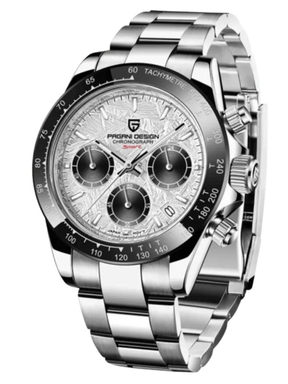 New with Box and Papers: Pagani Design Chronograph Quartz Watch Model PD1644